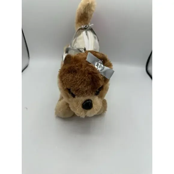 Capelli Kids Plus Pets Puppy Dog Handbag Purse Brown Dog White Dress - Picture 2 of 4